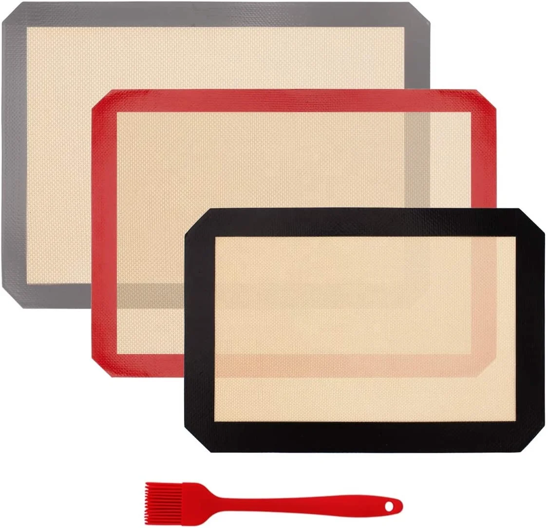 Custom 60x40 Latest Hot Selling Kitchen Food Safe Baking Mat Baking Mat Rectangle Customized Silicone Baking Mat