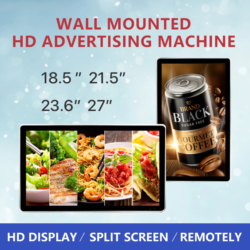 Veified Factory 18.5/21.5/23.6/27 Advertising Player Digital Signage Android Player Wall-mounted touch screen monitors