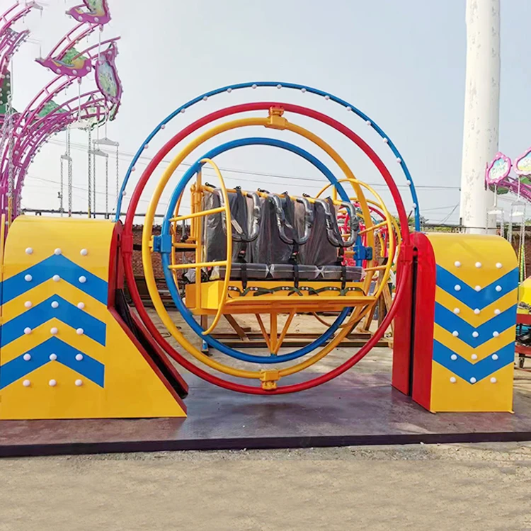 Popular cheap amusement park rides outdoor space ring 3D human gyroscope ride for sale