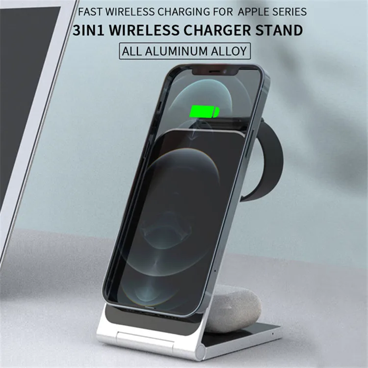 6 In 1 Mobile Phone Holder Magnetic Wireless Anyphone Charger 15w Wireless Charger Stand For Iphone 13 Watch Earphone