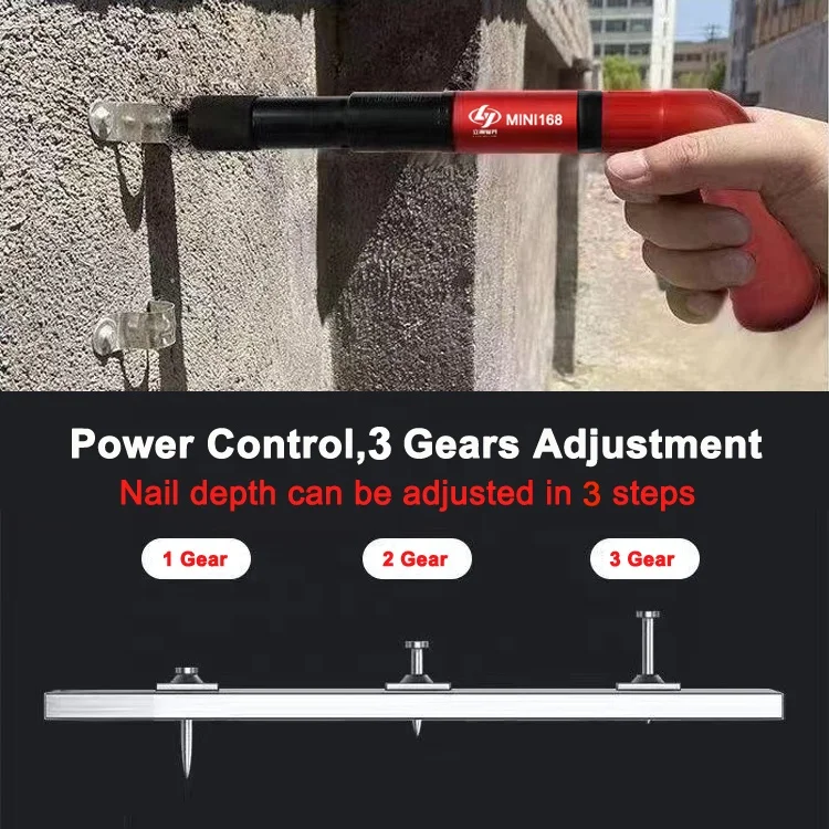 Manual Steel Mini Pneumatic Cordless Nail Gun Ceiling and Wall Concrete Anchor Wire Slotting Device Fastener Tool Parts