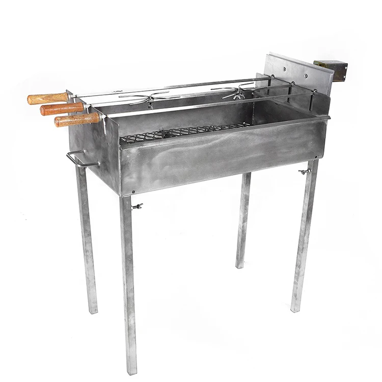 
Profession Design Outdoor Stainless Steel 95*42.5*81cm Powder Coated Rotisserie Barbecue Grill 