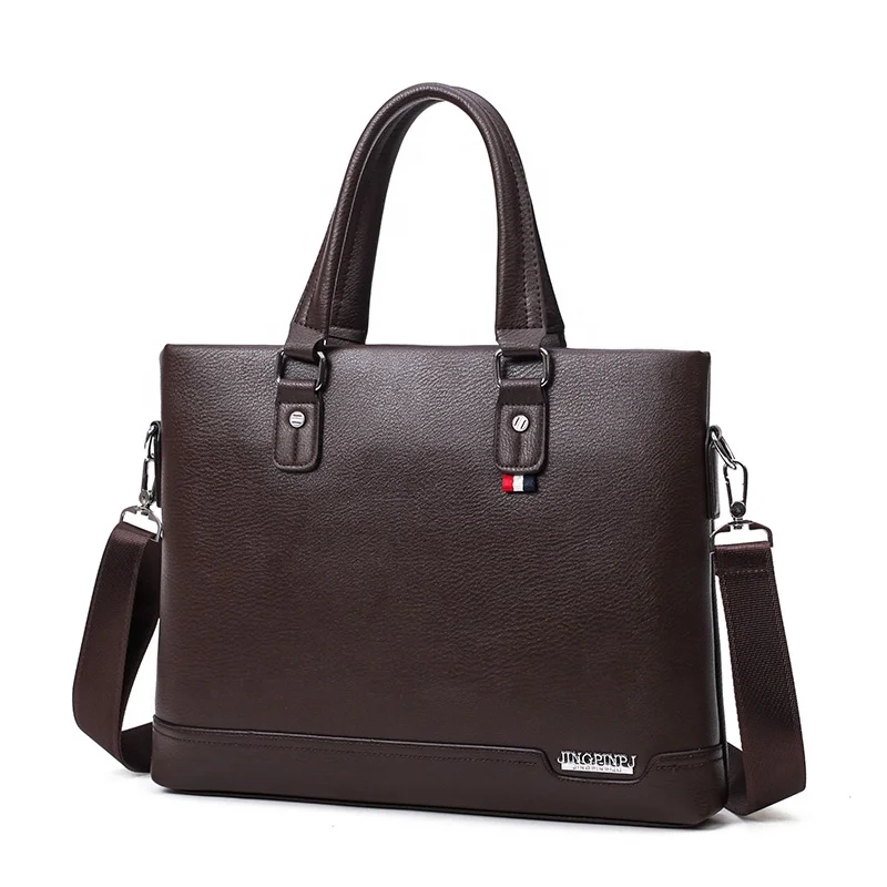 Formal Waterproof Custom Men Leather Crossbody Messenger Shoulder Hand Bag