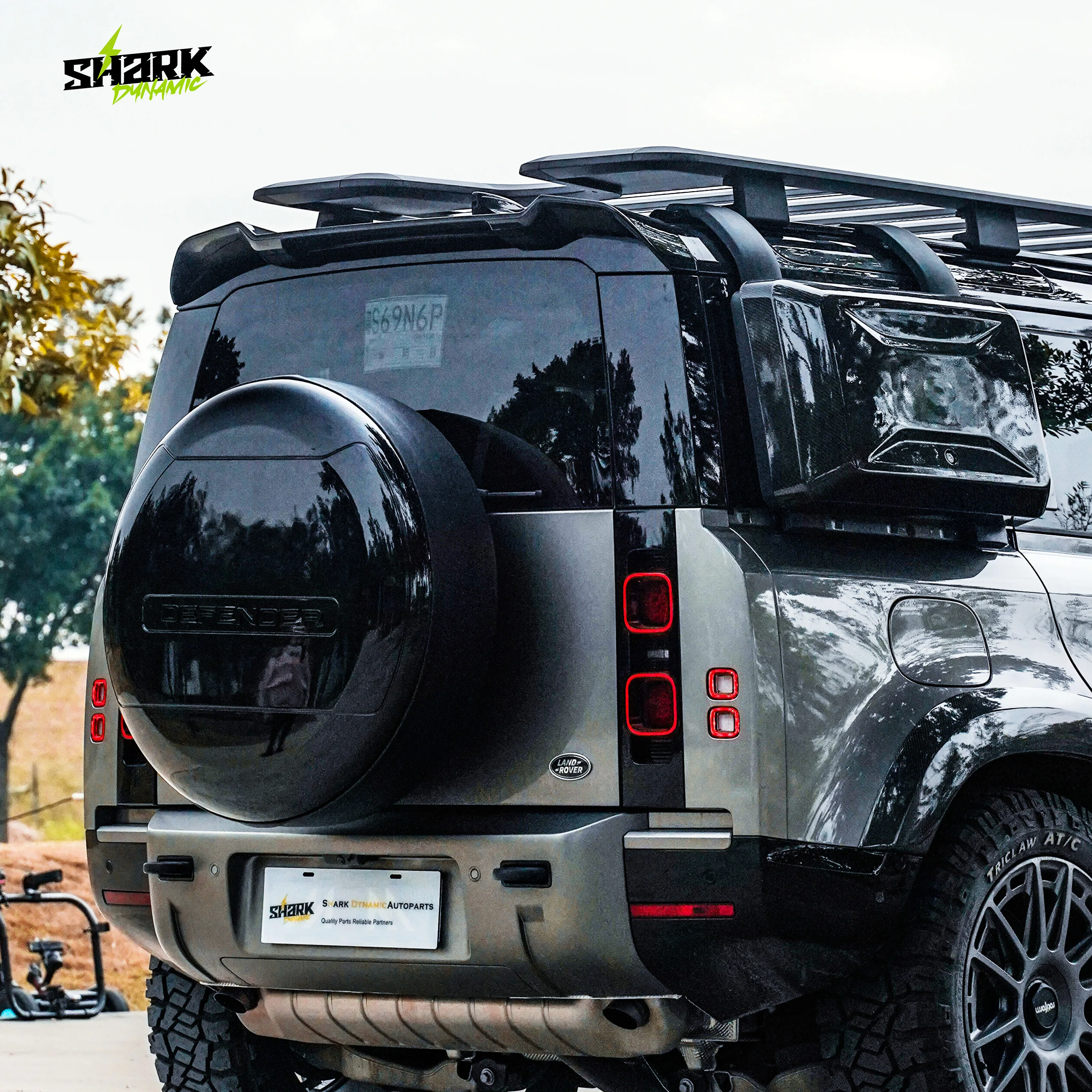 Спойлер на крышу из углеродного волокна для Land Rover Defender 110 спойлер