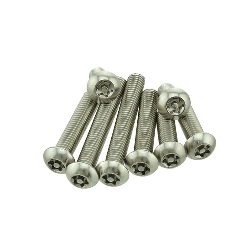 304 нержавеющая сталь № 4 #6 #8 #10 #12 #14 Torx защитный винт с круглой головкой