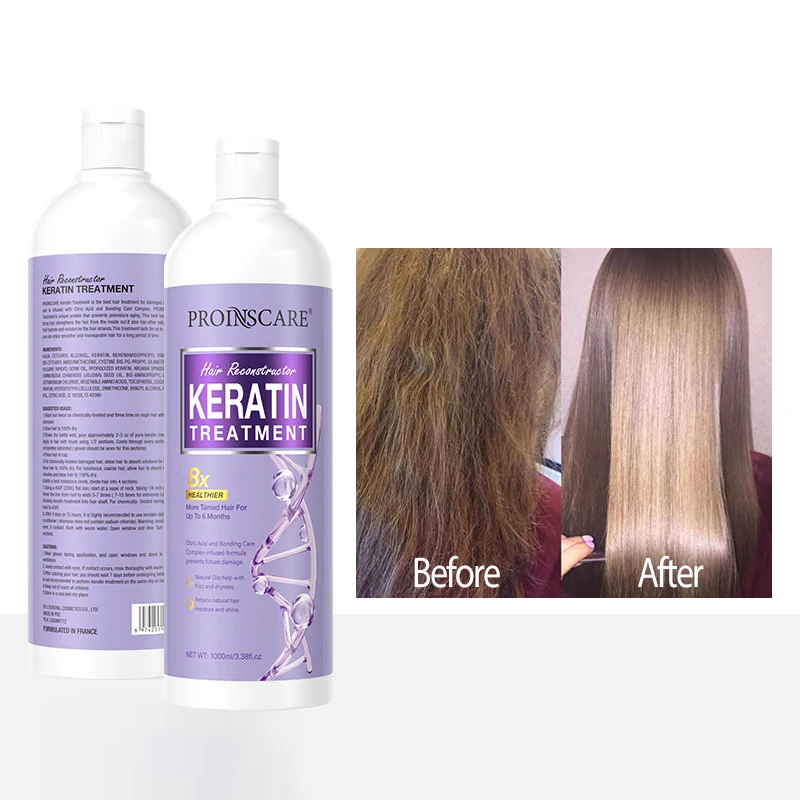 Professional Salon Use Organic Brazilian Keratin Straightening Smoothing Hair Repair Cream Pure Keratin Hair Treatment