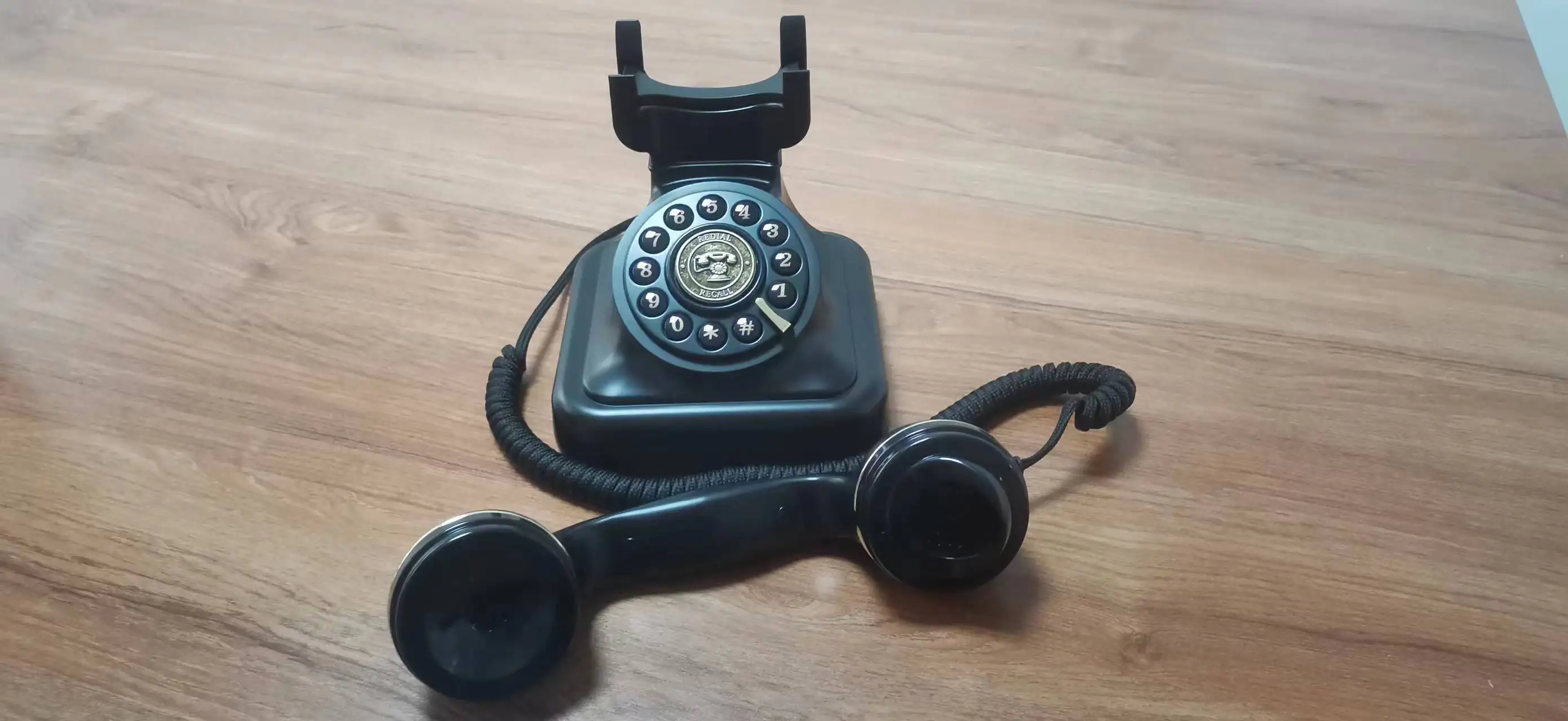 Black Classics Antique Telephone Custom Made Wedding Telephone Handset Telephone Vintage Message Book Meeting Information Record