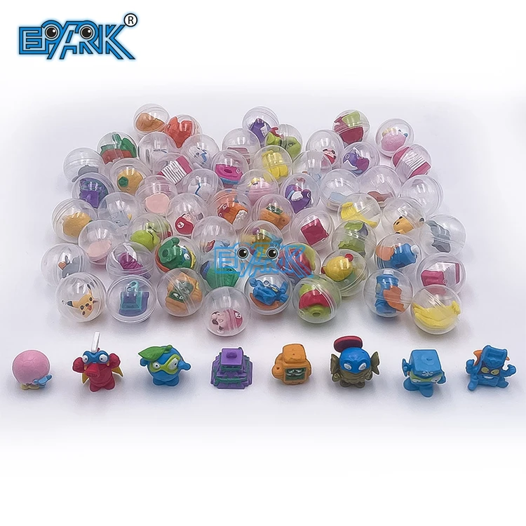 Empty Clear Colored Round Capsules Children Toy Plastic Capsule For Gumball Ball Machines