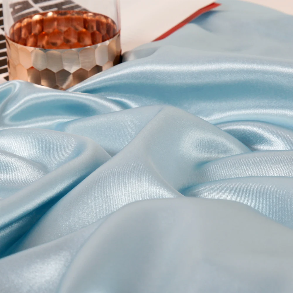 Wholesale no MOQ Amazoo hot selling luxury travel elastic Queen King polyester silky satin silk pillowcase cover pillow case
