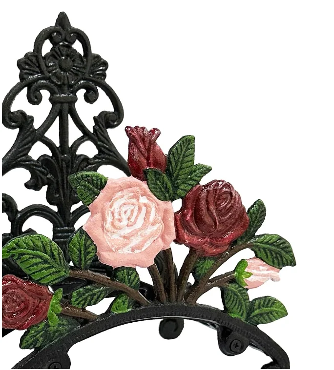 Wall Mounted Garden Hose Holder - Heavy Duty Cast Iron Water Hose Holder for Indoor Outdoor Garden Yard Decoration Water