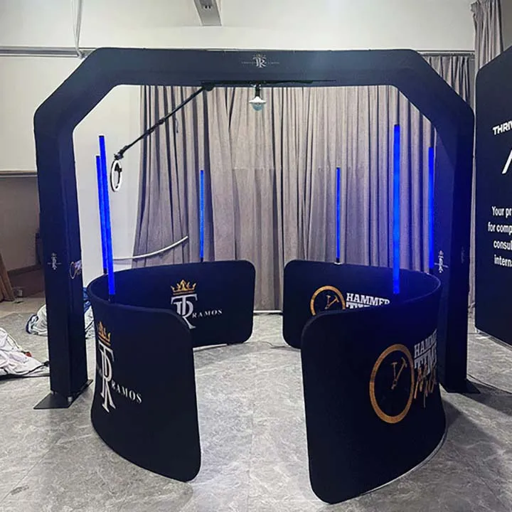 Overhead 360 Photo Booth Vending Machine For Wedding Party Sky Top Spinner Anti Shaking 360 Photo Booth 360 Degree Photo