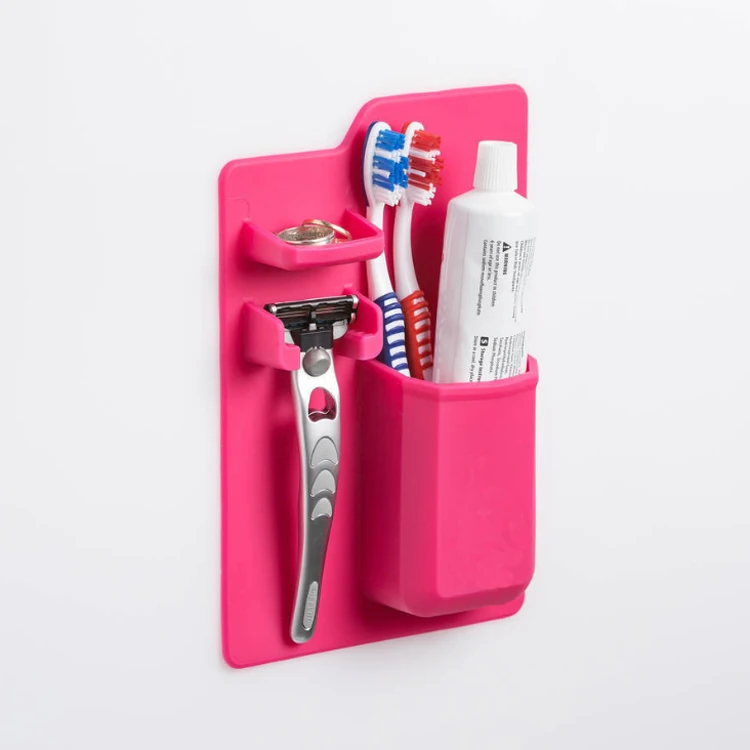 New Product Portable Silicone Bathroom Toothbrush Holder Toothpaste Holder Barber Straight Razor holder