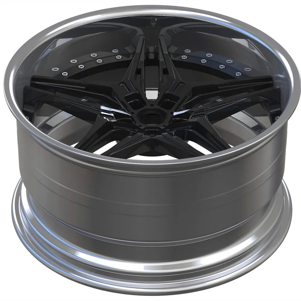 custom 2-piece 18~24 inch high strength forged wheels with 5x112 5x120 5x114.3