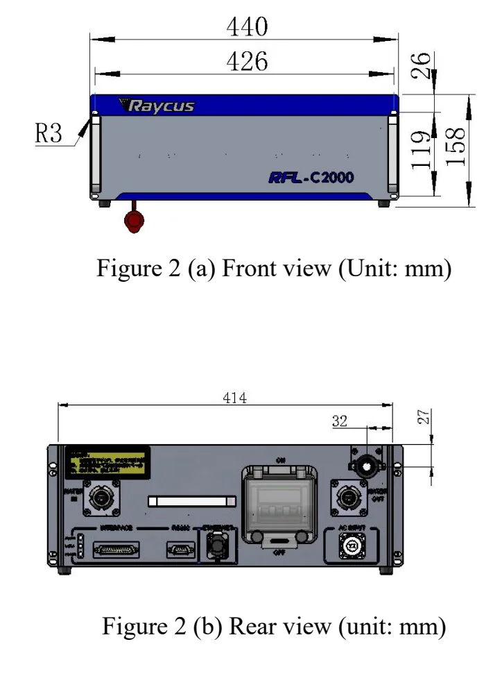Raycus 2000W CW fiber laser source generator resonator for laser cutter Including laser maintenance