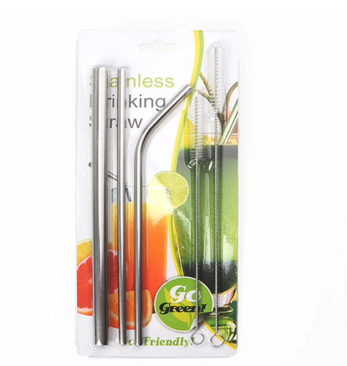 
304 stainless steel coffee and milk tea straw set 
