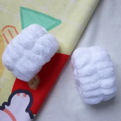1 Pairs Soft High Elastic Absorbent Wrist Spa Washband For Washing Face