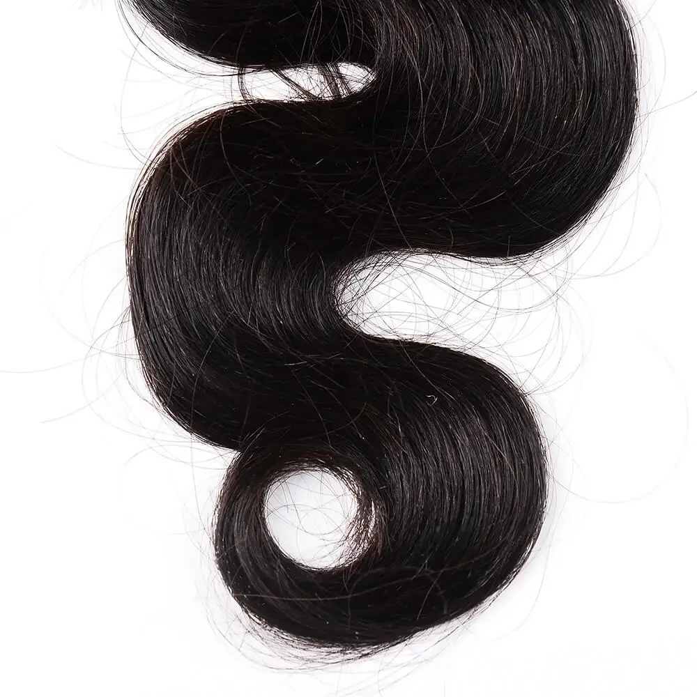
hair bundles with closure 1B body wave 5*5 lace closure nusface 100% virgin human hair for women with baby hair 