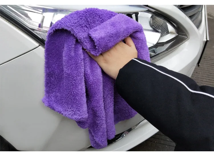 Microfiber Cloth for Car Cleaning Auto Detailing Wash Home Bath Beach Hotel Use Disposable Plain Style Towel Shijiazhuang Design