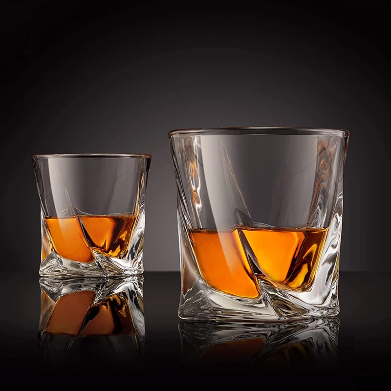 Old Fashioned 9 Ounce Whiskey Rocks Glasses Tumbler for Party Wedding Bar Pub