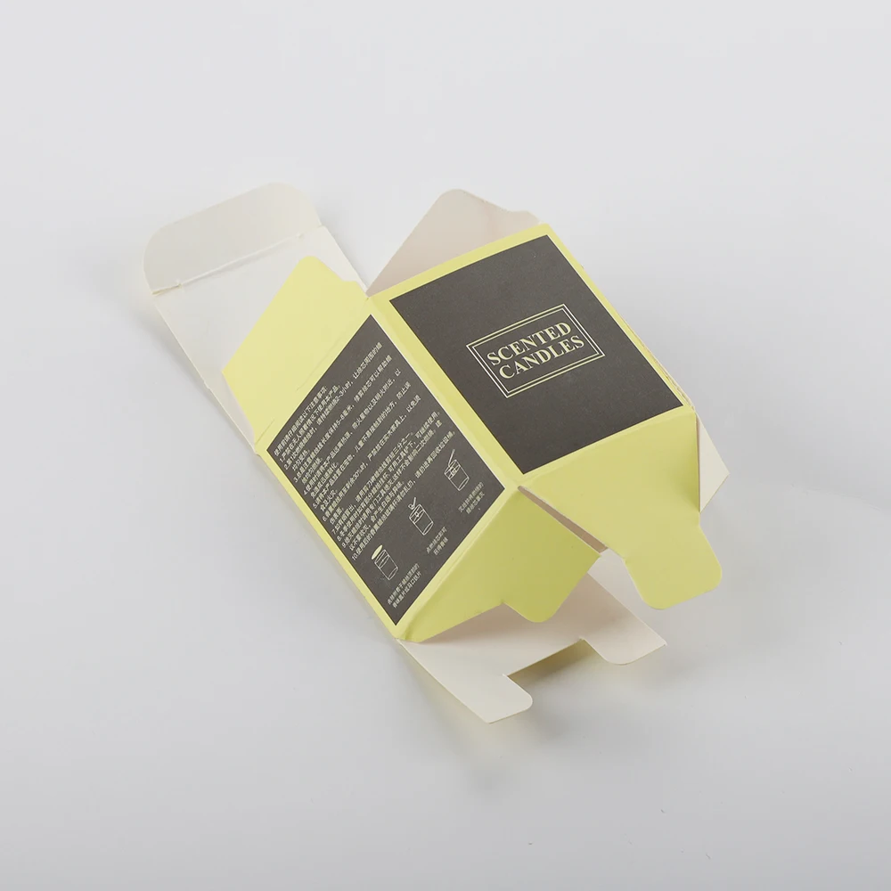 Custom rigid kraft brown wholesale luxury candle box