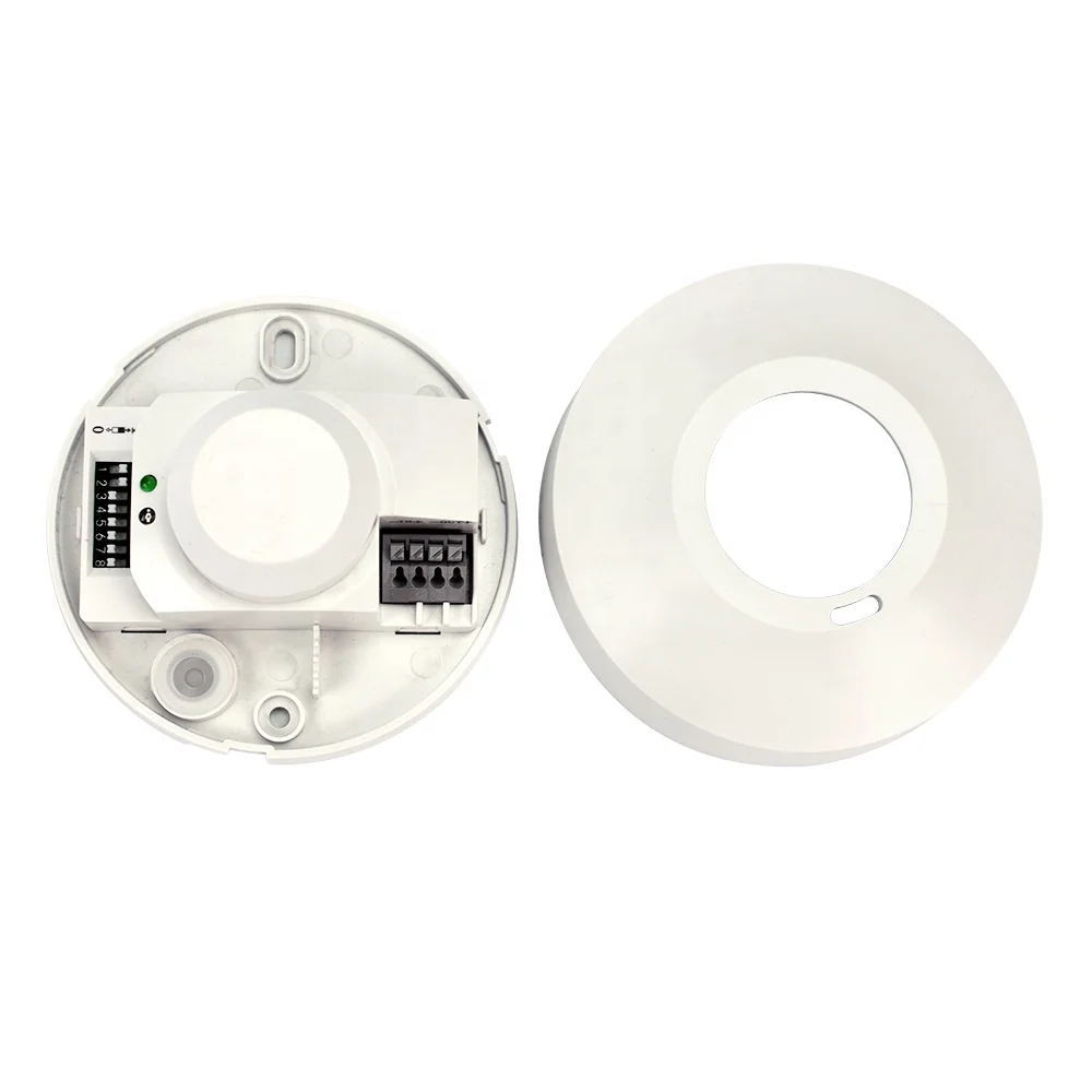 12V-24V 5.8GHz Ceiling Mounted Microwave Radar Sensor Body Motion HF Detector Light Switch