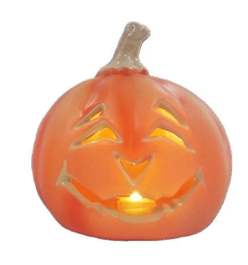 King Need Wholesale Halloween Plastic Pumpkin with LED Light Halloween decorations