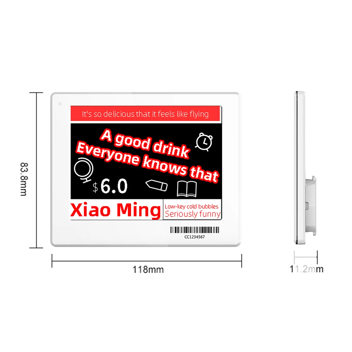 YalaTech 30 pcs Electronic Shelf Label Demo Kit 2.4GHz Cloud System Wireless Electronic Price Tag Display  E-paper Eink Display