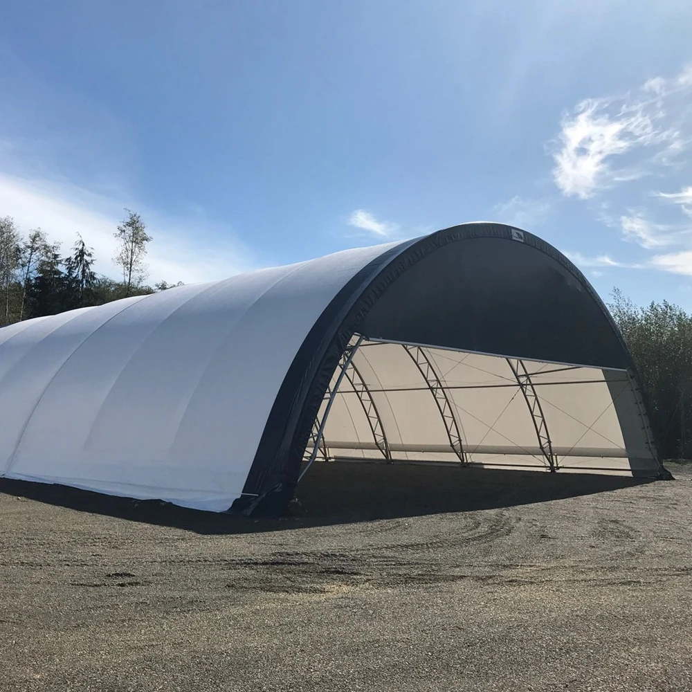 12x24m OEM ODEM hot dip wind waterproof fireproof portable metal helicopter storage hangar tent for sale from factory directly