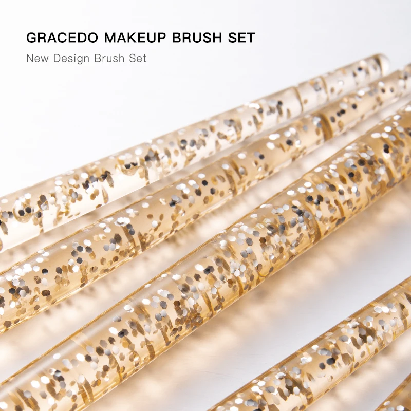 Набор кистей для макияжа GRACEDO 5 шт. набор кисти из высококачественного синтетического смешивания пудры румян косметики глаз