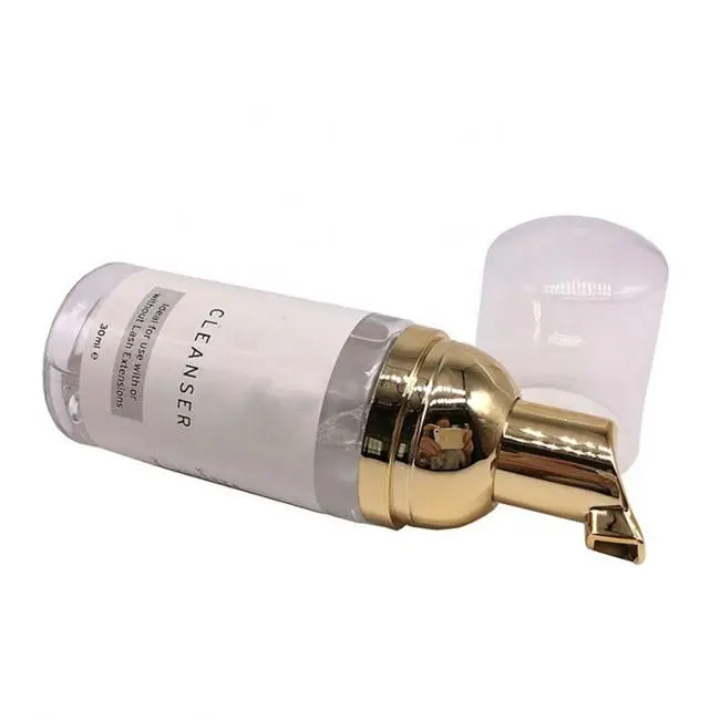 Wholesale Eyelashes Shampoo 50/100/150/200ml Salon Eyelash Extension Shampoo Custom Packaging Eyelash Foam Cleanser