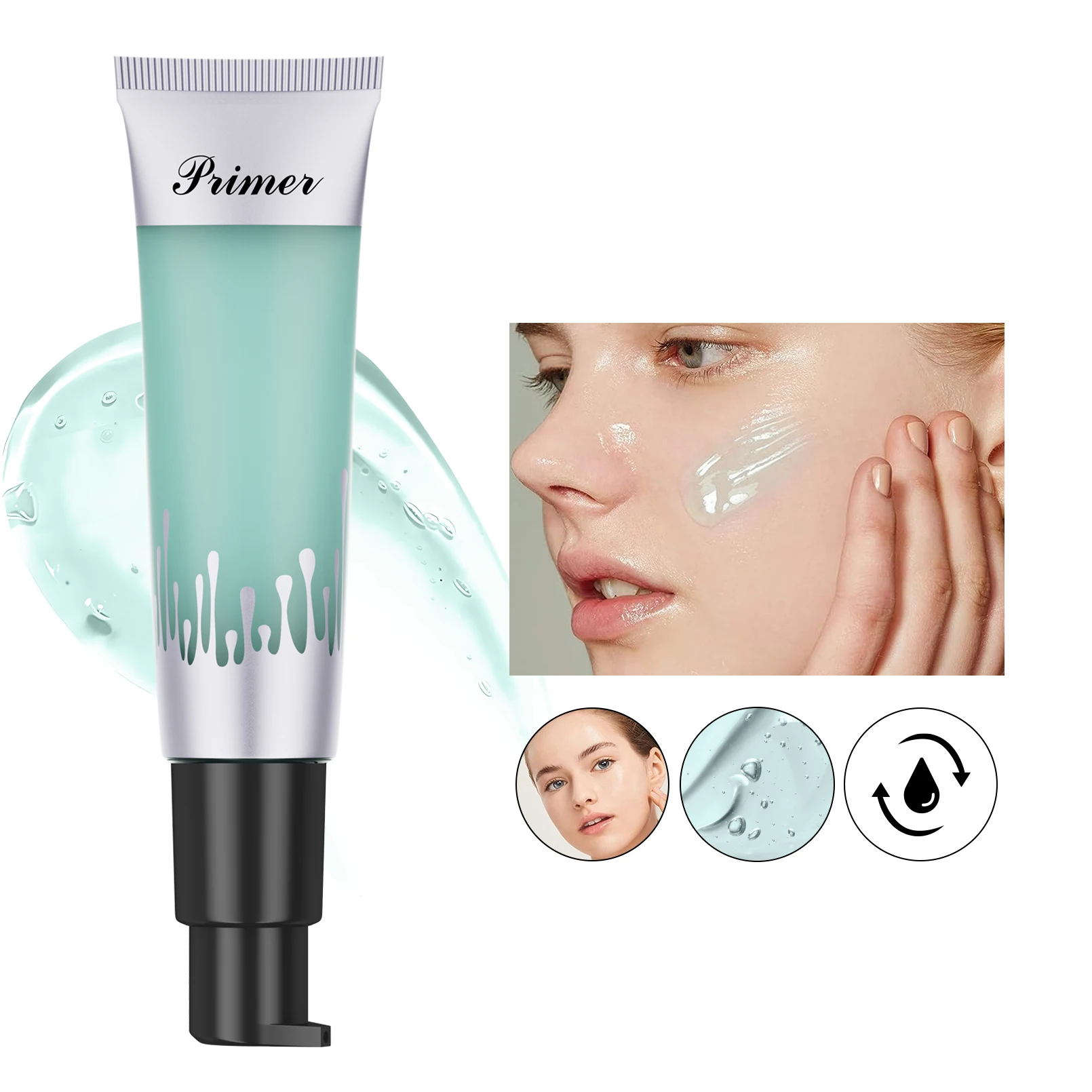 Hello Kiss 2 colors long lasting 24ml Face Base Cream Invisible Pore Vegan Foundation Primer Make quarantine Makeup Primer SS