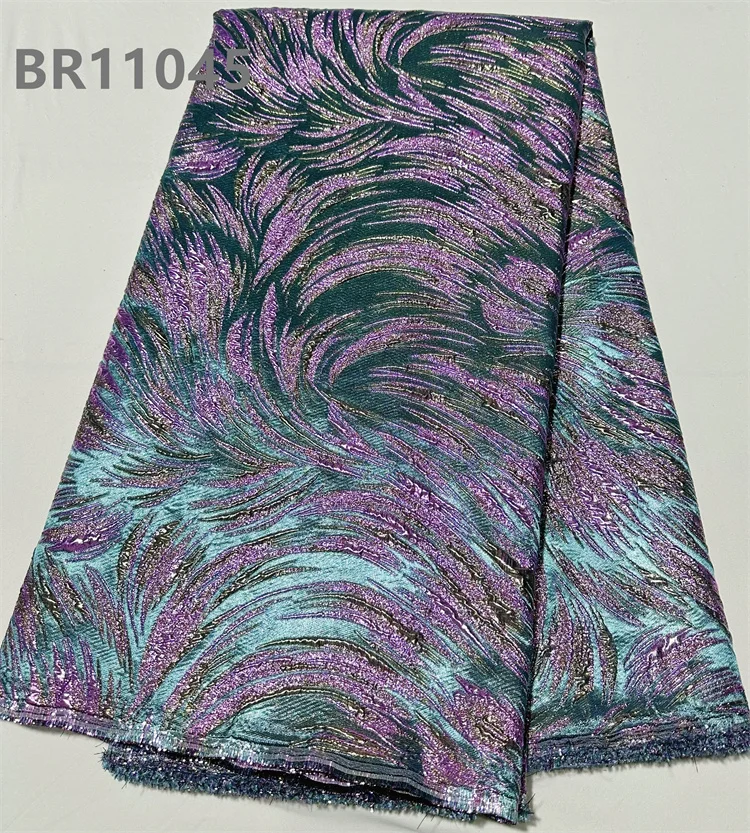 CHOCOO Hot Selling African Satin Jacquard Fabric 2024 Custom Luxury Brocade Jacquard Lace Fabric For Women Dress