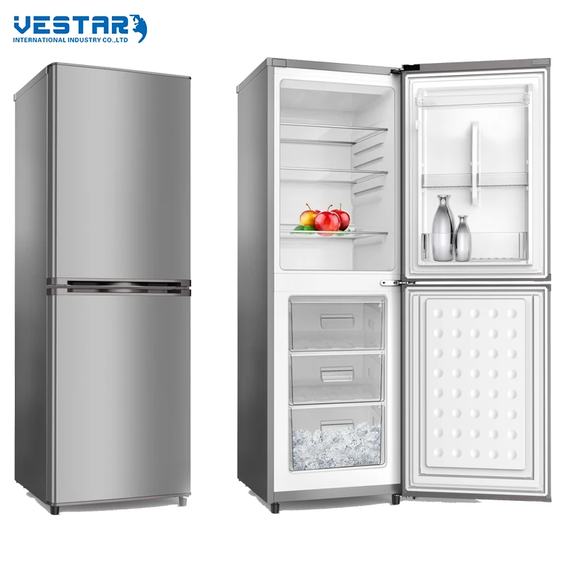 R600a Double door multifunctional stainless steel fridge made in China