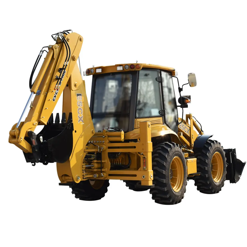 Beautiful Exterior 4x4 Tractor with Loader and Backhoe Excavator,wheel Mini Backhoe Loader Wheel Loader