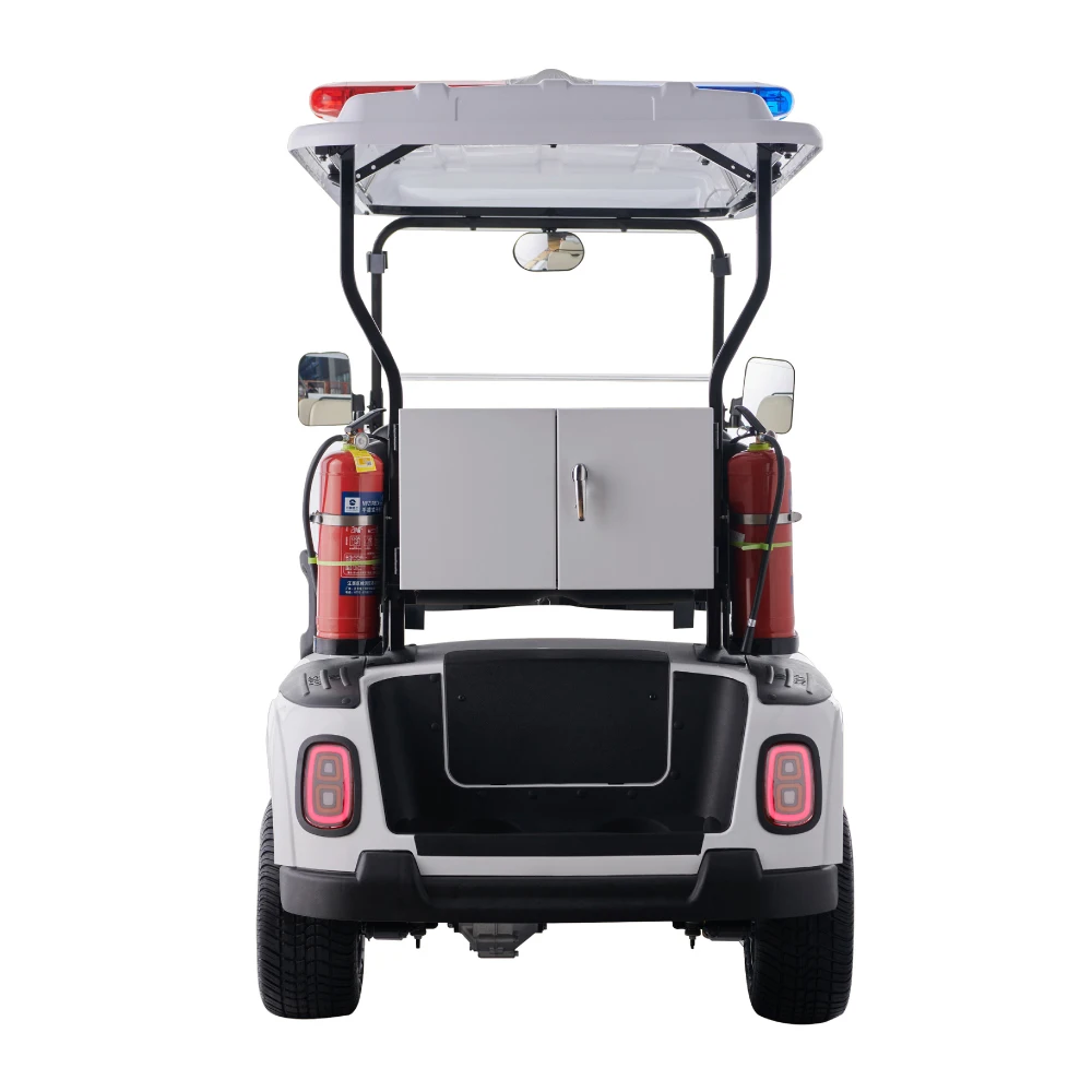 Patrol Car Cruiser Leroad Shuttle 4 Prowl Car van box hotel car 4 seats warning light Electric lithium battery utility