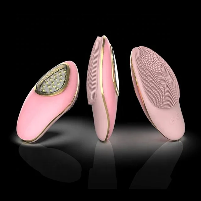 Custom Rechargeable Beauty Personal Care Deep Cleansing Mini Waterproof Wireless Sonic Electric Silicone Face Cleaning Brush