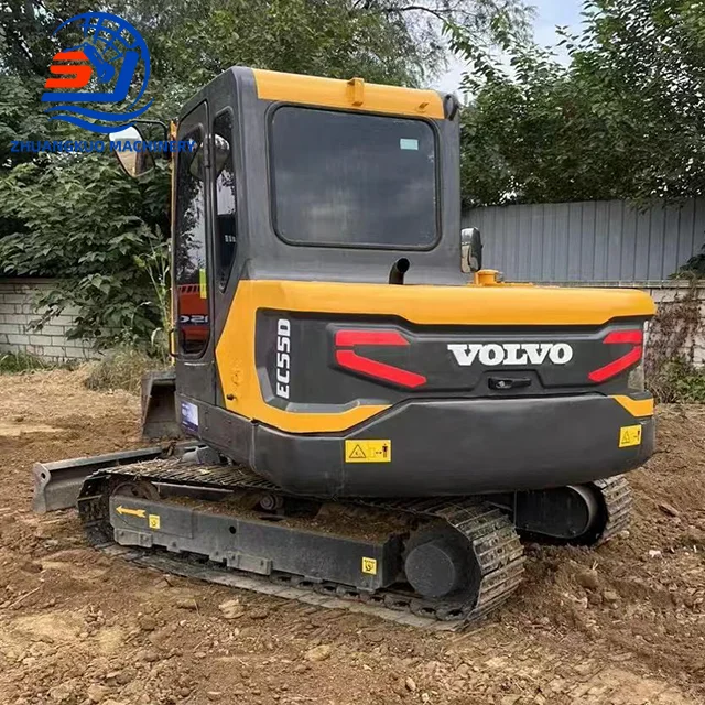 Cheap Price Ready-to-Work Second Hand Original VOLVO EC55D Hydraulic VOLVO 55 Excavator Used Crawler Excavator Digger For Sale