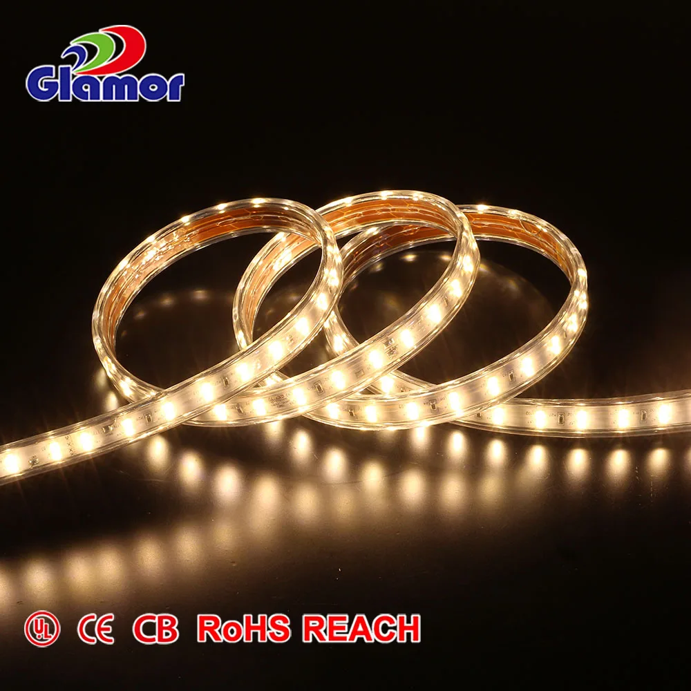 Glamor High quality Flexible IP65 Epistar SMD 2835 Double Lined LED car light strip light