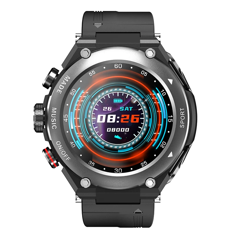 T92 Smart Watch 1.28 Inch Big Screen BT Waterproof Heart Rate and Blood Pressure Smart Watch