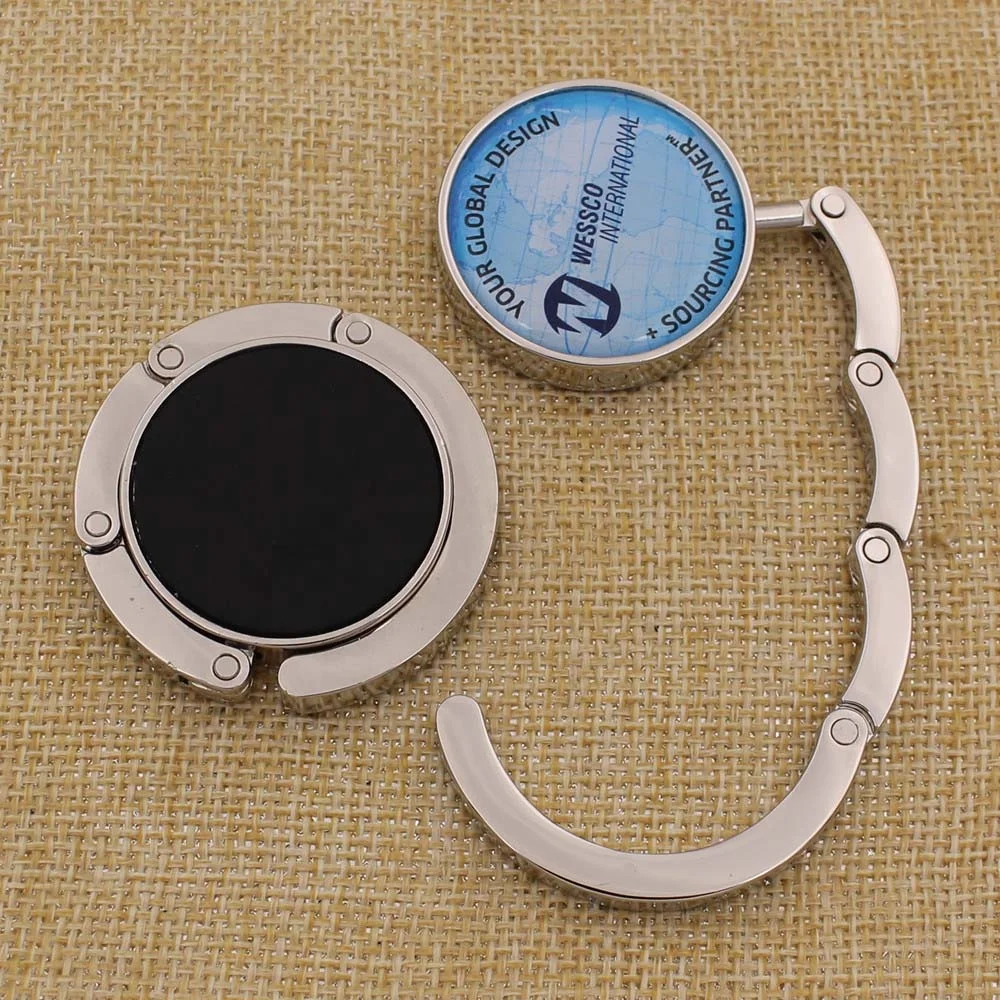 Best Selling Custom Logo Metal Purse Hanger Bag Hanger Table Top Bag Hanger