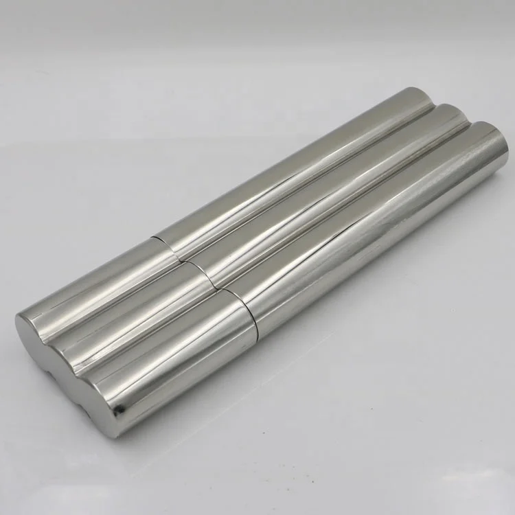304 Stainless Steel Cigar Tubes Accessories Portable Humidor Can Hold Three Cigars Waterproof Protect Cigar from Being Crushed