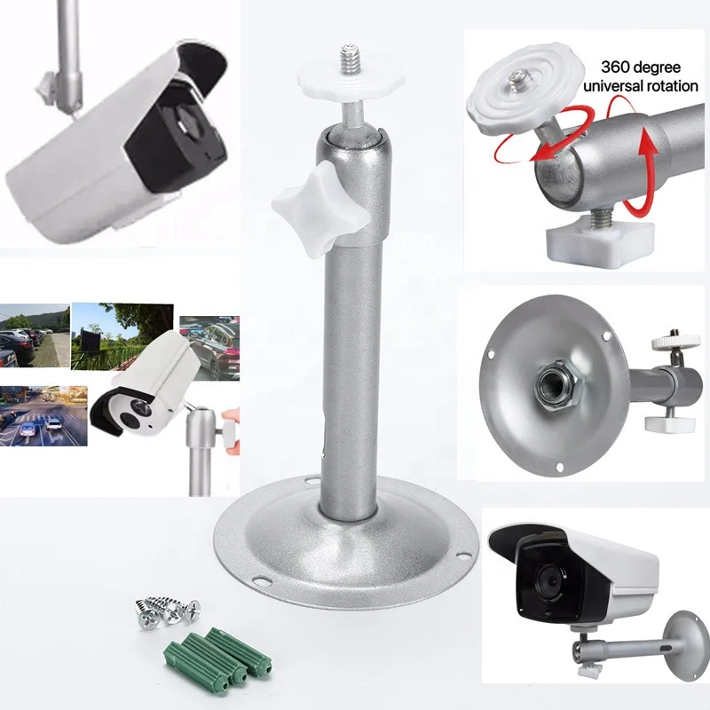 Universal Indoor aluminum alloy CCTV bracket and wall mounting bracket outdoor cctv adjustable bracket