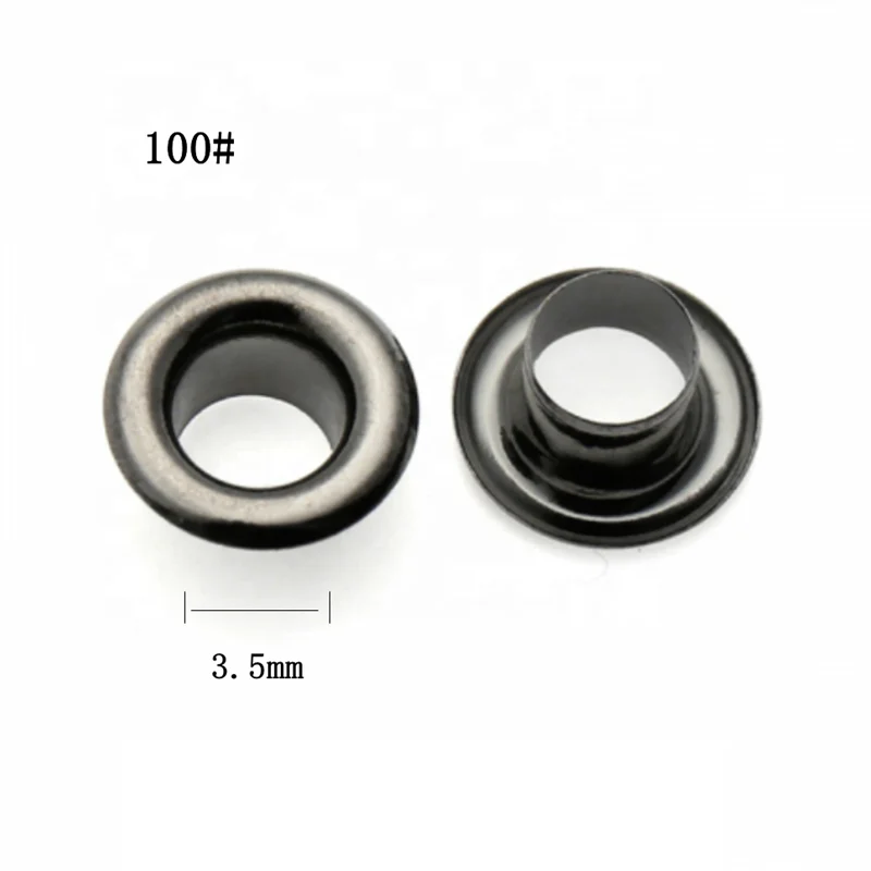 Оптовая продажа 3,5 мм ушко Аппаратные аксессуары под заказ аксессуары для одежды ушко металлические латунные круглые ушко для сумки для одежды