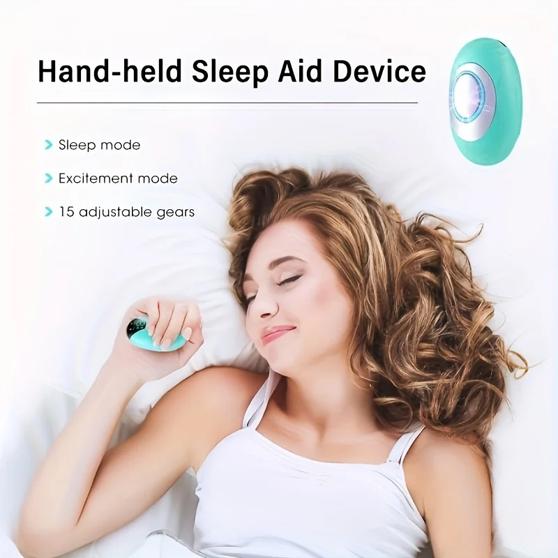 Handheld Pulse Sleep Instrument Intelligent Relief Insomnia Micro-current Massager Mini Size