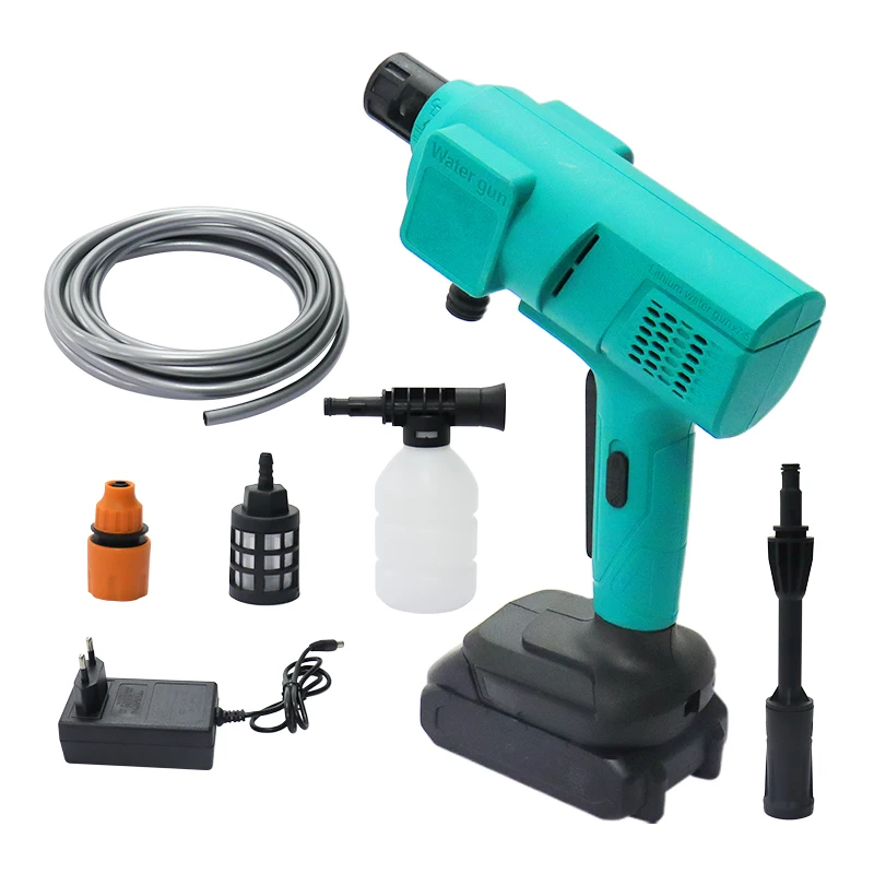 LANDSEA Electric Lithium Battery Pressure Washer High Pressure Cleaner Power Car Washing Gun Water Gun Spray Gun