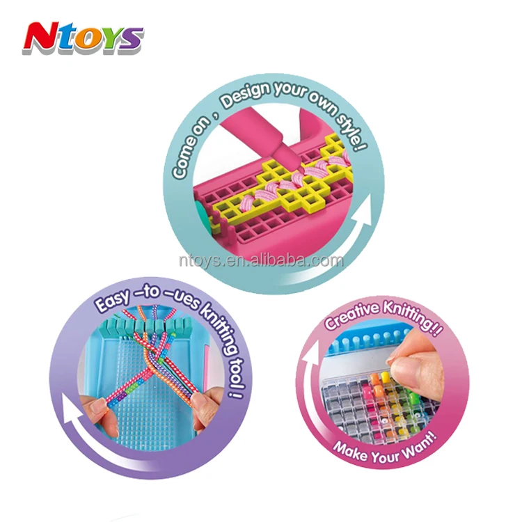 Bracelet Making Toy Kids Braiding Machine Knitted Toys Arts and Crafts