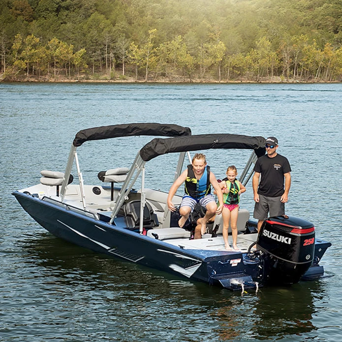 New Designed 2022 High Quality Luxury 26ft Full Welded Aluminum Fishing Boat With Sunshade For Sale