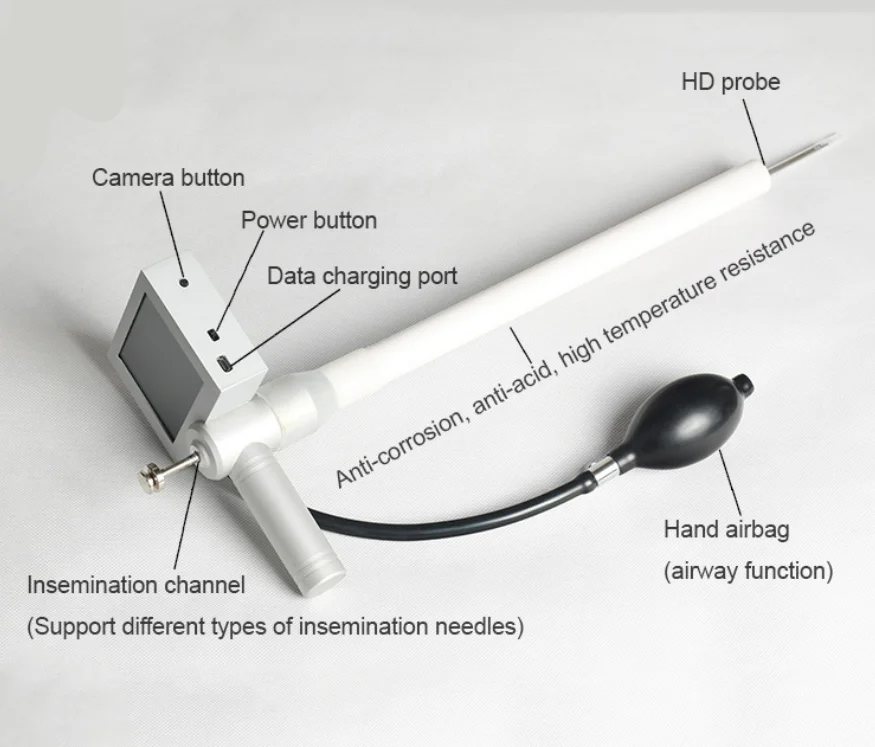 Hot sale Digital Vet AI gun portable Cattle Visual Artificial Insemination Sperm Gun for Cattle Cow Dog Canine Pig Dog TCI Gun