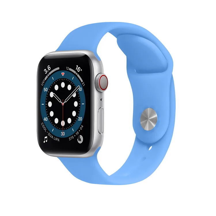 Ремешок спортивный для Apple Watch 38/40/41 мм, модный браслет для iwatch 45 мм