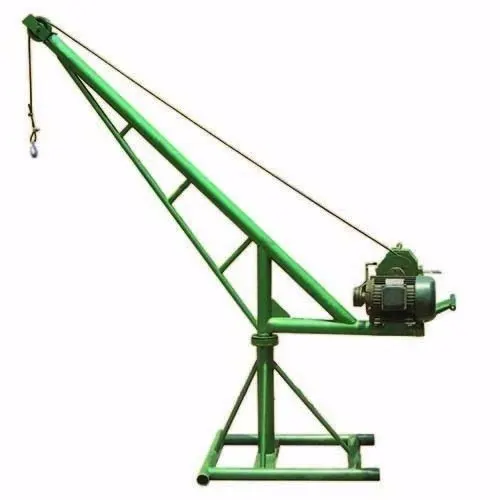 360 degrees rotate 200kg 300kg 500kg   small outdoor use mini engine crane construction materials lift crane